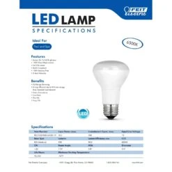Feit LED R20 E26 (Medium) LED Bulb Daylight 100 Watt Equivalence 1 Pk -Luminexm Store 8da46601 b47a 43e1 8eee 0c130d5c12c1