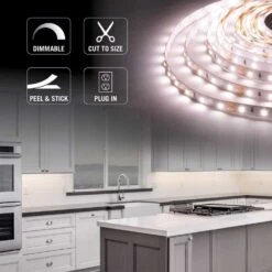 Armacost Lighting RibbonFlex Home 16 Ft. L White Plug-In LED Strip Tape Light Kit 1 Pk -Luminexm Store 8dc305bc 92af 45a0 9e6e b833087c7e70