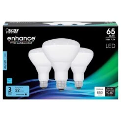 Feit Enhance BR30 E26 (Medium) LED Bulb Daylight 65 Watt Equivalence 3 Pk -Luminexm Store 8ee7513c 667a 4f7f 989d 6c9e6d139d6b