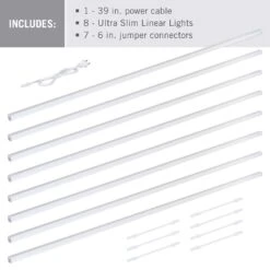 Armacost Lighting 44 In. L White Plug-In LED Strip Tape Light Kit 1 Pk -Luminexm Store 91453dd6 2445 4a61 b0a2 e52381a71034