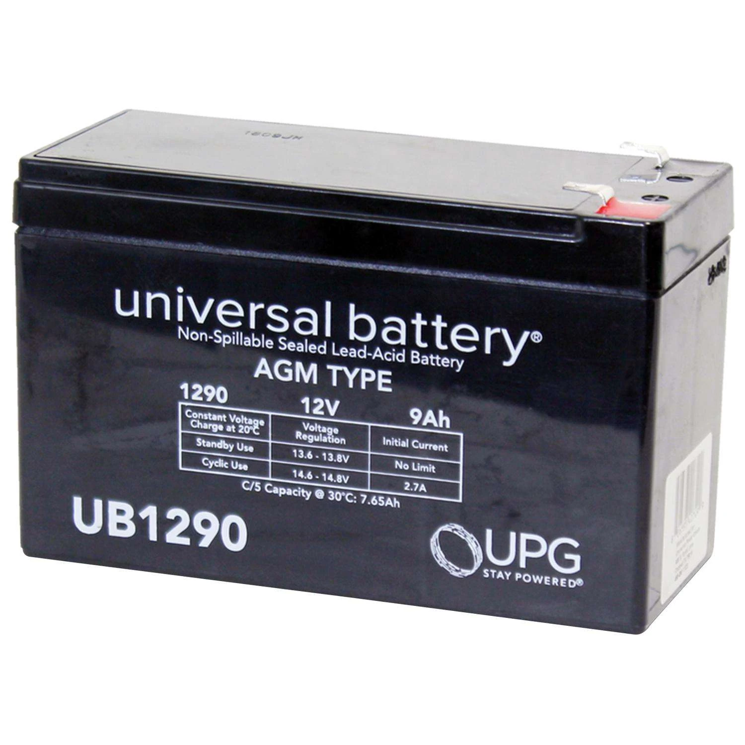 UPG Sealed Lead-Acid 12 V 9 Ah Replacement Battery 1 Pk 3 UPG Sealed Lead-Acid 12 V 9 Ah Replacement Battery 1 Pk