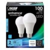 Feit Enhance A19 E26 (Medium) LED Bulb Daylight 100 Watt Equivalence 2 Pk