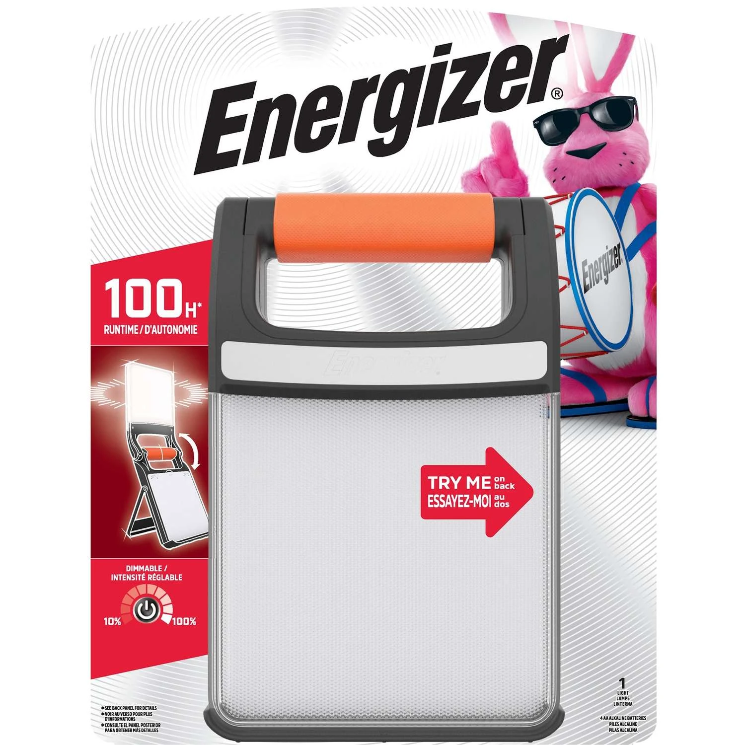 Energizer Fusion Technology 400 Lm Black/Orange Folding Lantern 3 Energizer Fusion Technology 400 Lm Black/Orange Folding Lantern