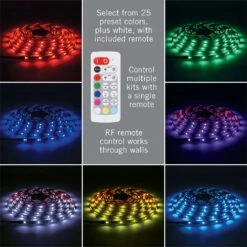 Armacost Lighting RibbonFlex Home 24 Ft. L Multicolored Plug-In LED Tape Light Kit 1 Pk -Luminexm Store a903b526 20e8 46f3 9018 7a4e4f6a98f0