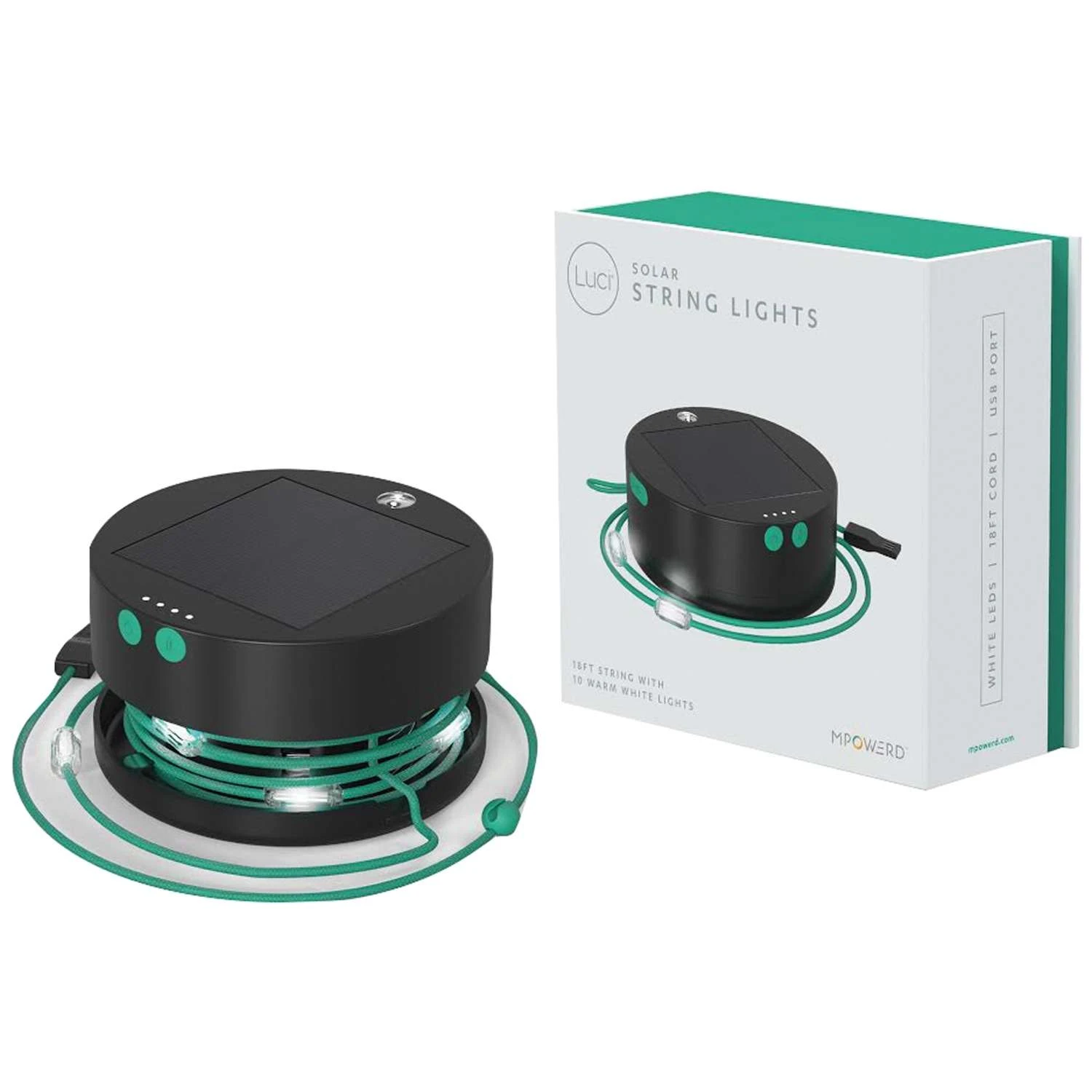 MPOWERD Luci Black/Green LED Solar Inflatable Lantern 3 MPOWERD Luci Black/Green LED Solar Inflatable Lantern