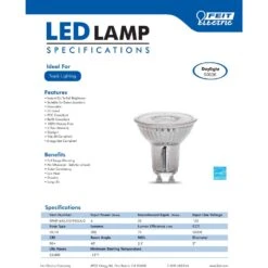 Feit Enhance MR16 GU10 LED Bulb Daylight 35 Watt Equivalence 3 Pk -Luminexm Store b25f0f4d ec52 410e 8cc5 8a89a6ca3abc