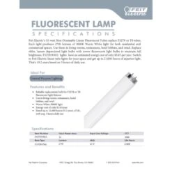 Feit Legacy Bulbs 32 W T8 1 In. D X 47.5 In. L Fluorescent Bulb Warm White Linear 3000 K 2 Pk -Luminexm Store b2c6dada 4485 4650 b77b 87deb8adda08