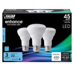 Feit Enhance R20 E26 (Medium) LED Bulb Daylight 45 Watt Equivalence 3 Pk