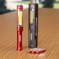 NEBO Big Larry 2 500 Lm Red LED C.O.B. Work Light AA Battery