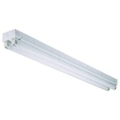 Lithonia Lighting 48 In. L White Hardwired Fluorescent T8 Light Fixture