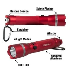 Life+Gear 250 Lm Red LED Search Light AAA Battery -Luminexm Store bc226ae3 700f 43ad b841 cc7d5f525100