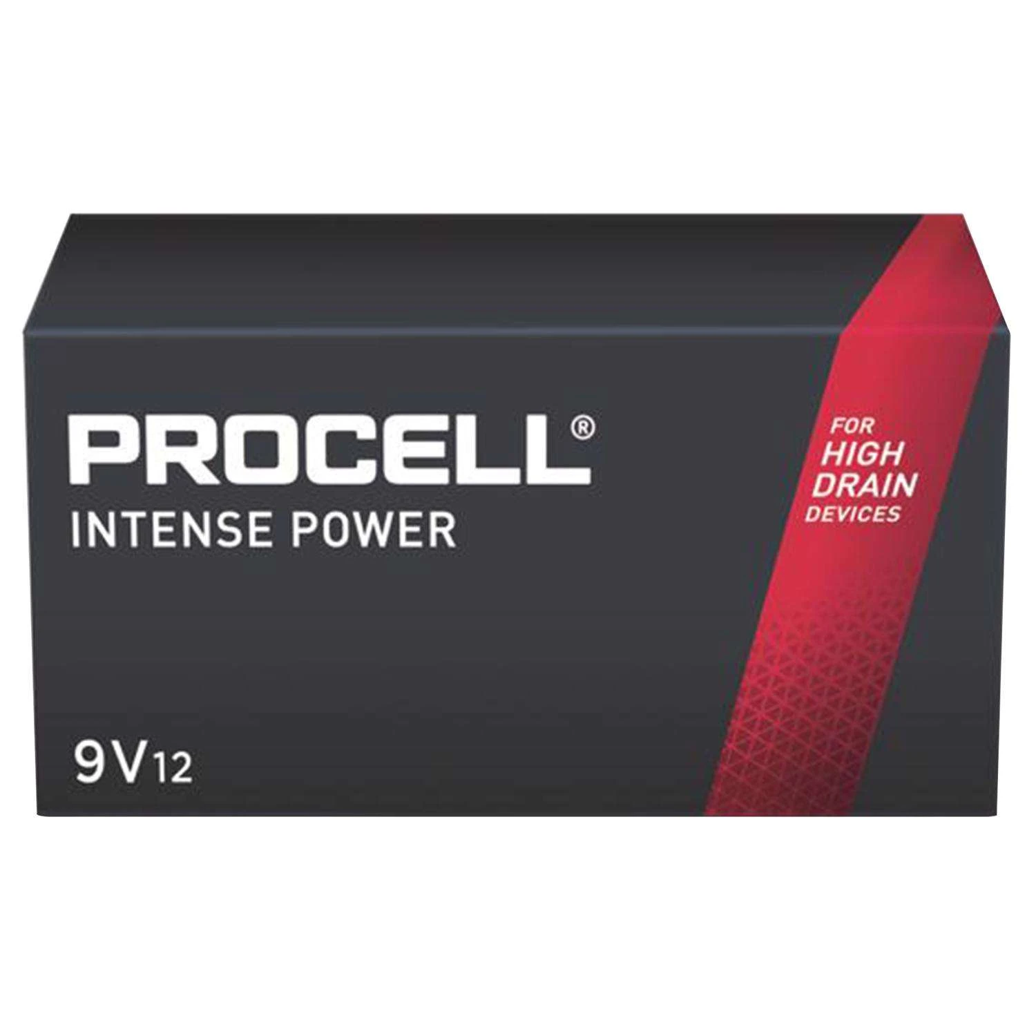 Procell Intense Alkaline 9-Volt 9 V 0.628 Ah Primary Battery PX1604 12 Pk 3 Procell Intense Alkaline 9-Volt 9 V 0.628 Ah Primary Battery PX1604 12 Pk