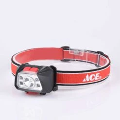 Ace 250 Lm Black/Red LED Head Lamp 3.7V 900mAh Battery