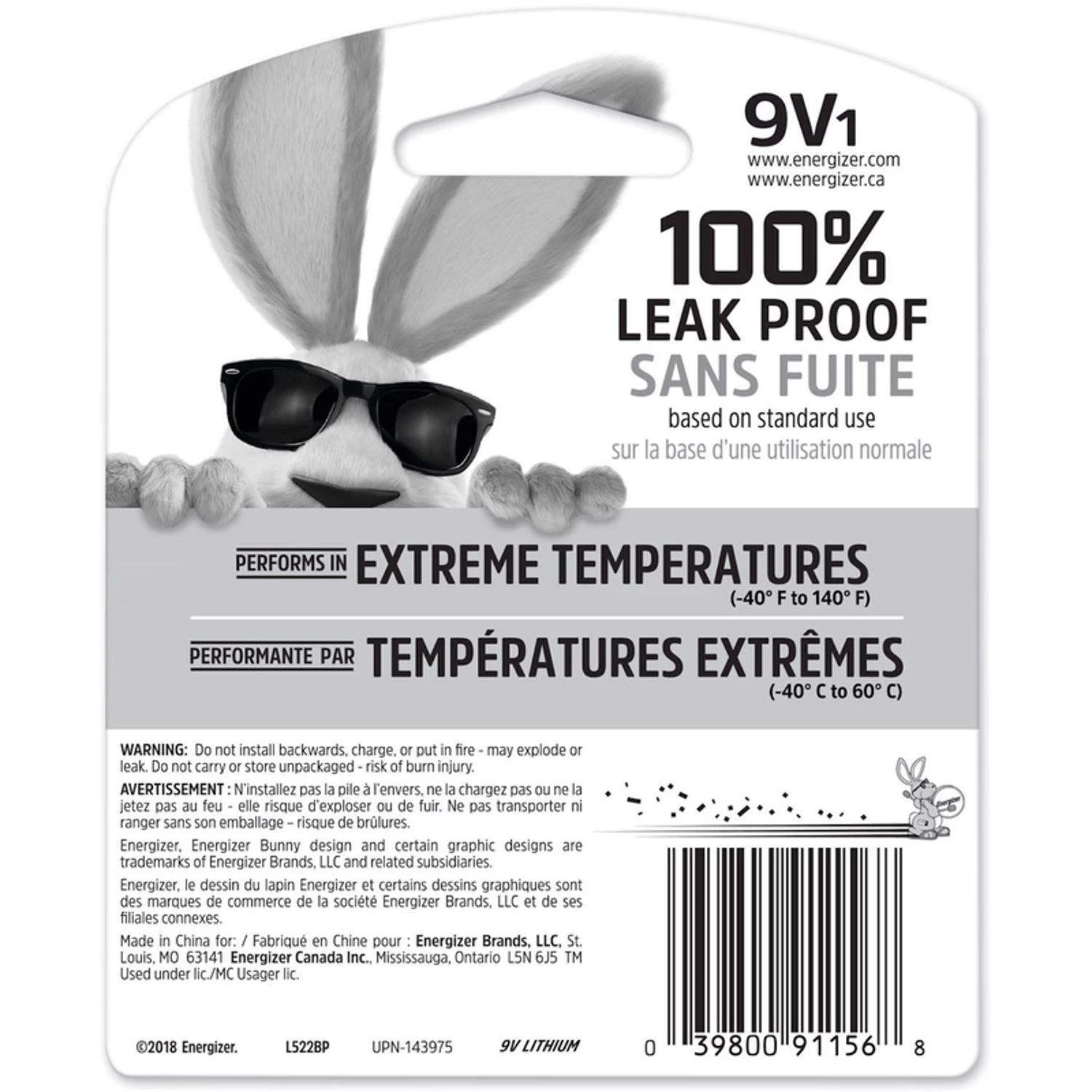 Energizer Advanced Lithium 9-Volt 9 V 750 Ah Battery 1 Pk 4 Energizer Advanced Lithium 9-Volt 9 V 750 Ah Battery 1 Pk - Image 2