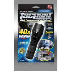 Bell & Howell As Seen On TV Black LED Tactical Flashlight AAA Battery