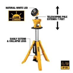 DeWalt 20V MAX 3,000 Lm LED Battery Tripod Work Light -Luminexm Store c897b332 9463 430e 9e05 34523f371065
