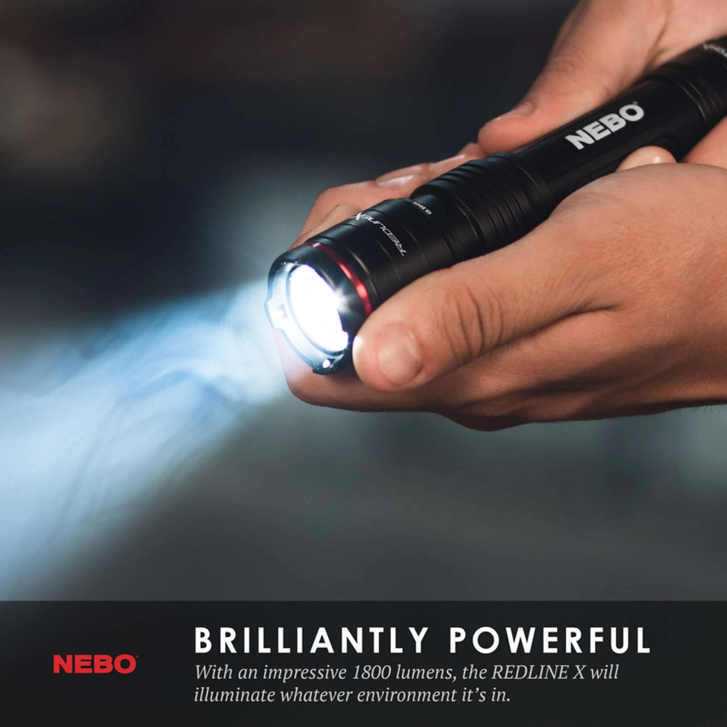 NEBO Redline X 1800 Lm Black LED Flashlight 18650 Battery 4 NEBO Redline X 1800 Lm Black LED Flashlight 18650 Battery - Image 2