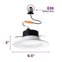 Philips Round E26 (Medium) LED Bulb Soft White 65 Watt Equivalence 1 Pk -Luminexm Store d203c9d9 b978 48f3 9307 450cea25d3bf