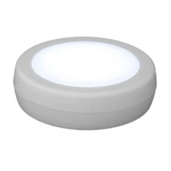 Westek White Battery Powered LED Puck Light With Remote 2 Pk