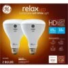 GE Relax HD BR30 E26 (Medium) LED Floodlight Bulb Soft White 65 Watt Equivalence 2 Pk -Luminexm Store d37a72d0 300d 4264 ad02 772ec8481c3f