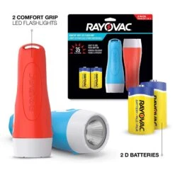 Rayovac® Rayovac Comfort Grip 35 Lm Assorted LED Flashlight D Battery -Luminexm Store d58c273c 5e54 42c2 b89c a5845ea8986d