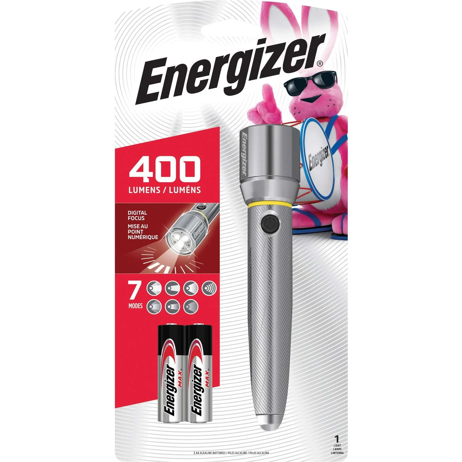 Energizer 400 Lm Gray LED Flashlight AA Battery 3 Energizer 400 Lm Gray LED Flashlight AA Battery