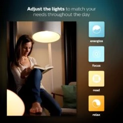 Philips Hue A19 E26 (Medium) Smart-Enabled LED Bulb Color Changing 60 Watt Equivalence 1 Pk -Luminexm Store dcbfa44a 6017 4972 8f97 f49b0d3a46ea