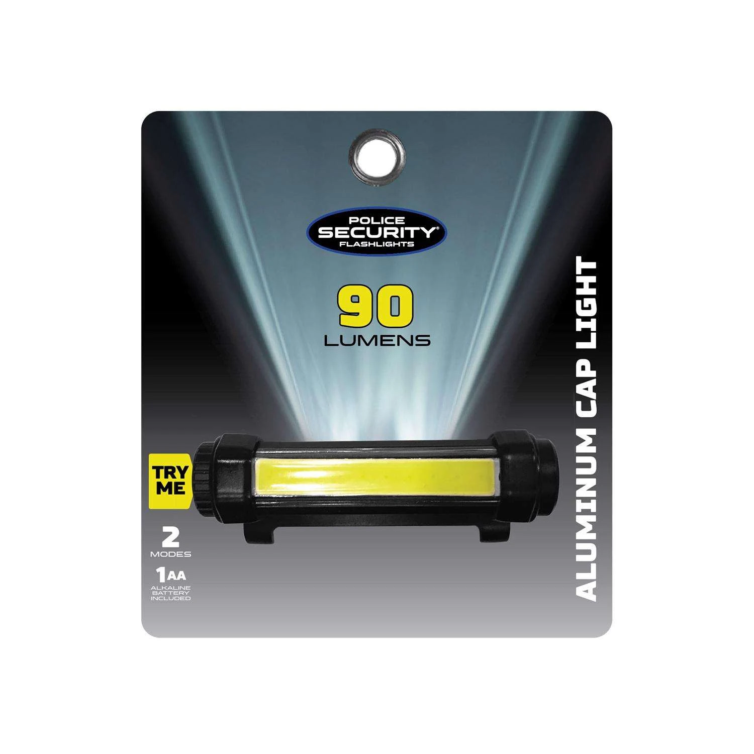 Police Security Cap Light 90 Lm Black LED Cap Light AA Battery 3 Police Security Cap Light 90 Lm Black LED Cap Light AA Battery