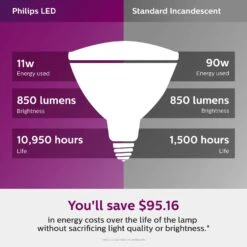 Philips PAR38 E26 (Medium) LED Floodlight Bulb Bright White 90 Watt Equivalence 2 Pk -Luminexm Store e05f5441 38c9 47ee b641 88a1454e33cf
