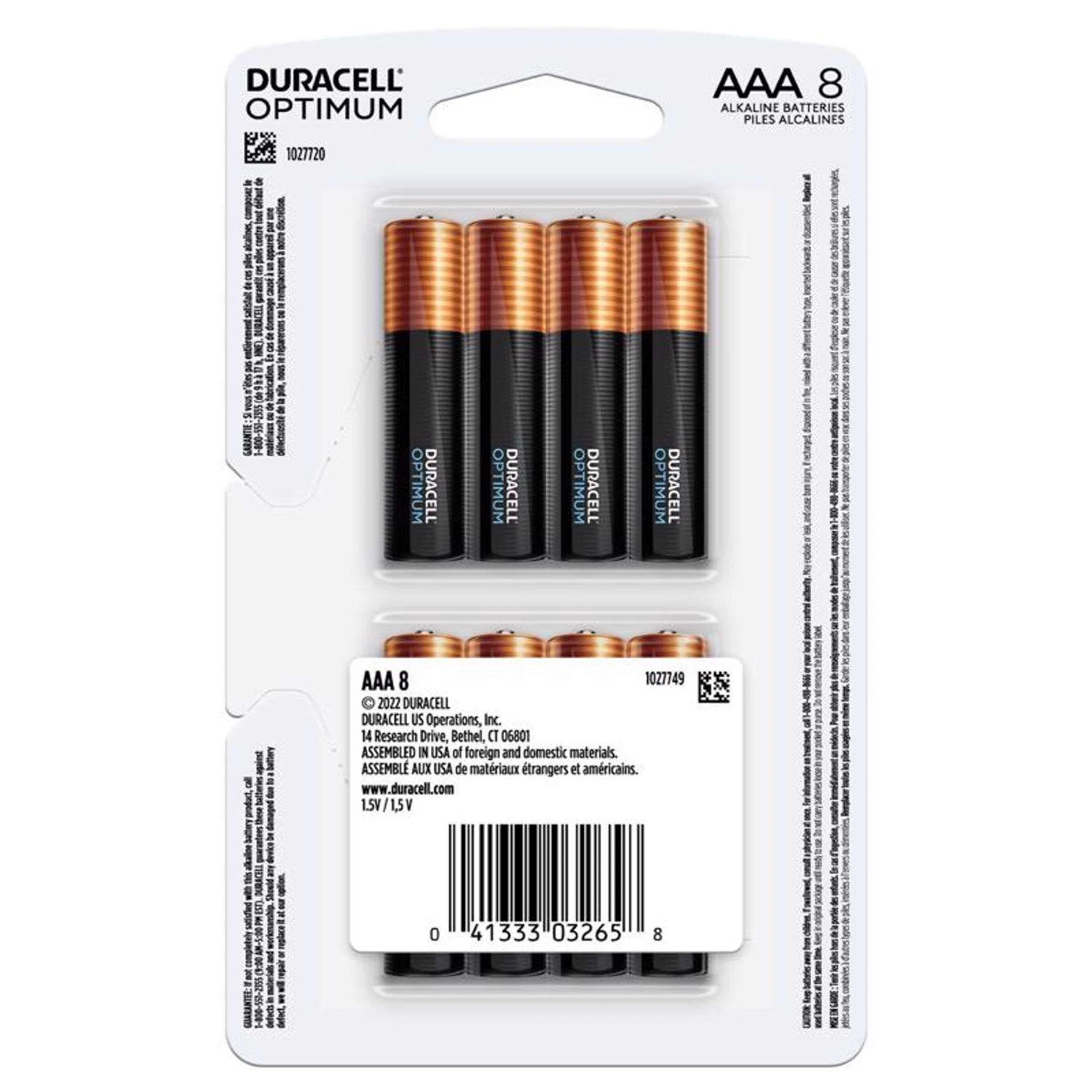 Duracell Optimum AAA Alkaline Batteries 8 Pk Carded 9 Duracell Optimum AAA Alkaline Batteries 8 Pk Carded - Image 7