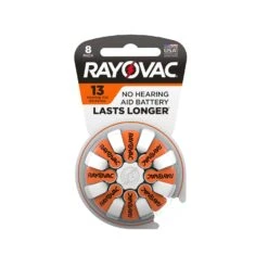 Rayovac® Rayovac Lasts Longer Zinc Air 13 1.45 V 0.13 Ah Hearing Aid Battery 8 Pk