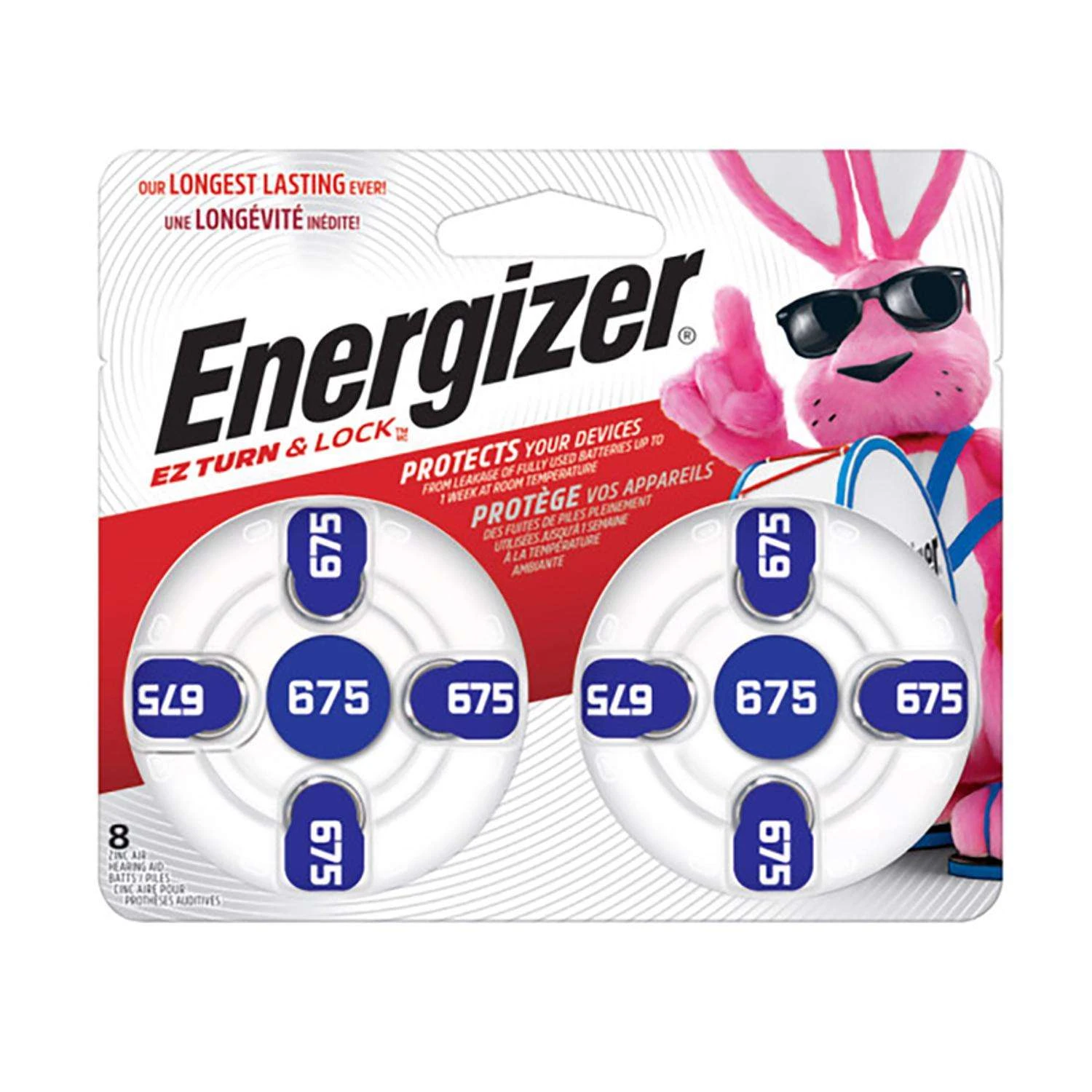 Energizer Zinc Air 675 1.4 V 0.62 Ah Hearing Aid Battery 8 Pk 3 Energizer Zinc Air 675 1.4 V 0.62 Ah Hearing Aid Battery 8 Pk