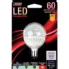 Feit G16.5 E12 (Candelabra) LED Bulb Warm White 60 Watt Equivalence 1 Pk -Luminexm Store f4a2e375 32da 4761 b8d3 dc8da73cb9ad
