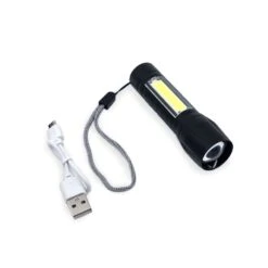 Flipo 100 Lm Black LED COB Flashlight