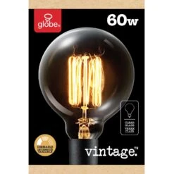 Globe Electric 60 W G30 Vintage Incandescent Bulb E26 (Medium) Amber 1 Pk -Luminexm Store f8131817 d32a 4a15 938e 6a61e58fe52a