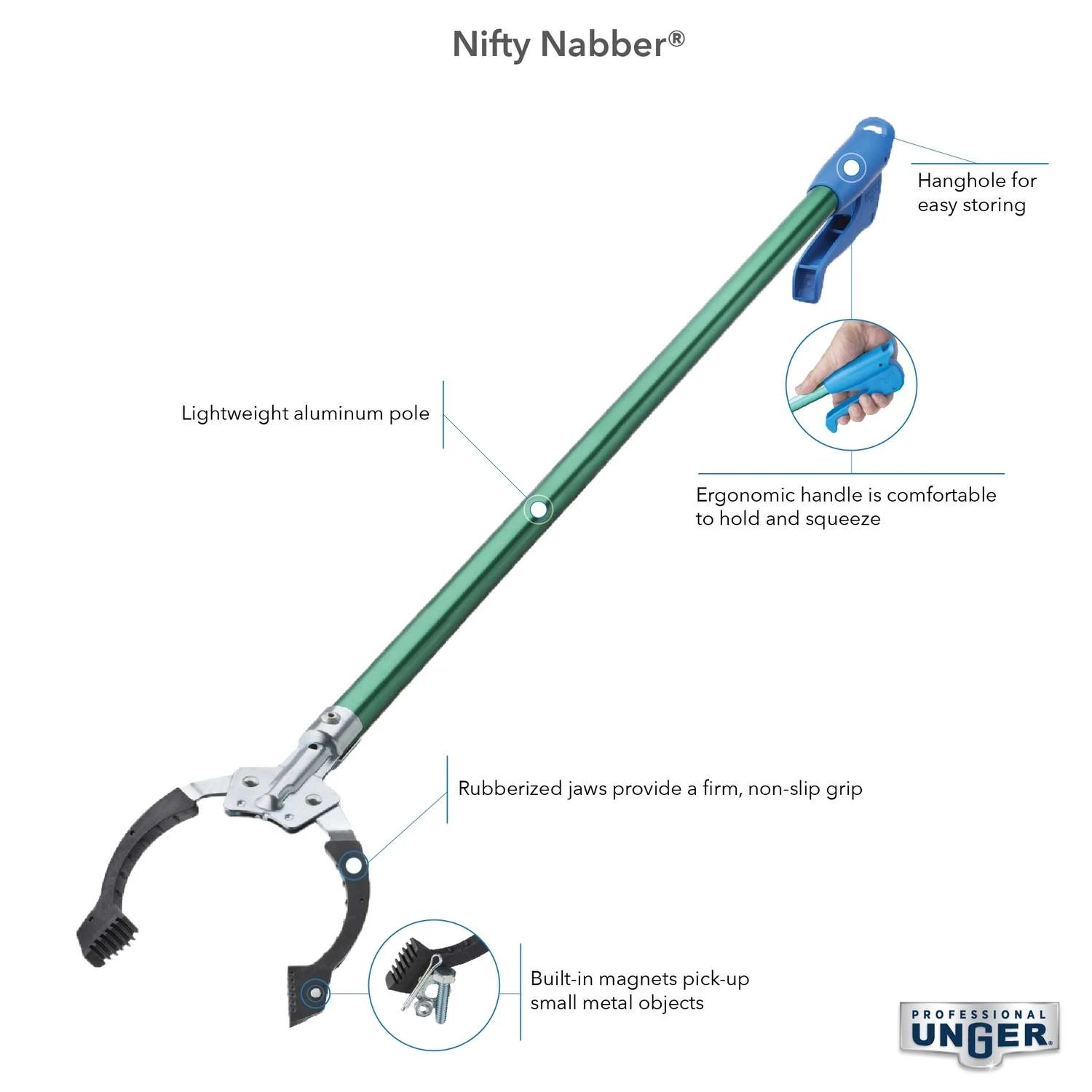 Unger Nifty Nabber 36 In. Telescoping Pick-Up Tool 5 Unger Nifty Nabber 36 In. Telescoping Pick-Up Tool - Image 3