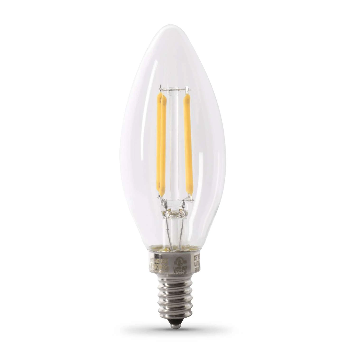 Feit Enhance B10 E12 (Candelabra) LED Bulb Soft White 60 Watt Equivalence 6 Pk 4 Feit Enhance B10 E12 (Candelabra) LED Bulb Soft White 60 Watt Equivalence 6 Pk - Image 2