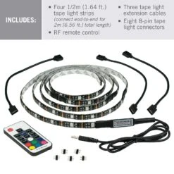 Armacost Lighting RibbonFlex Home 6.5 Ft. L Multicolored Plug-In LED Tape Light Kit 1 Pk 9 Armacost Lighting RibbonFlex Home 6.5 Ft. L Multicolored Plug-In LED Tape Light Kit 1 Pk -Luminexm Store fef61e2b f7ed 40ef 94b2 97d7530c1a37